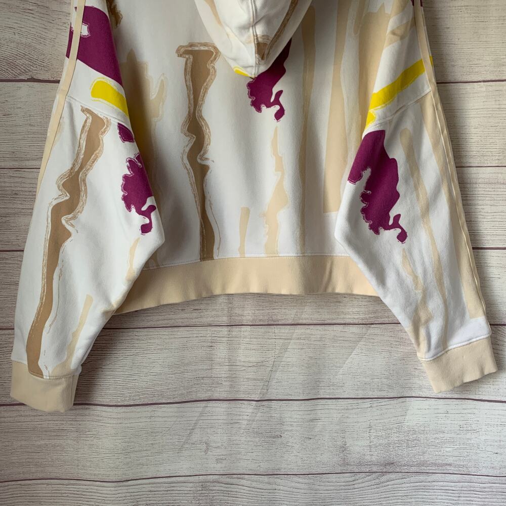Adidas Originals x Thebe Magugu Cropped Hoodie Sweatshirt - Picture 3 of 16